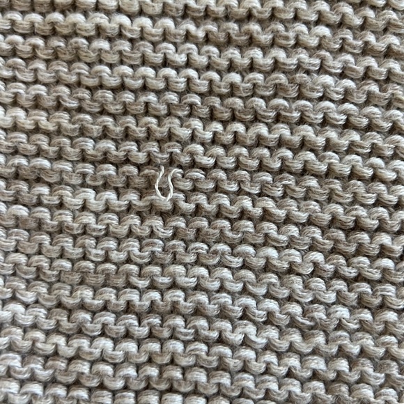 Gap Tan & Cream Woven Open Front Sweater - Picture 4 of 6